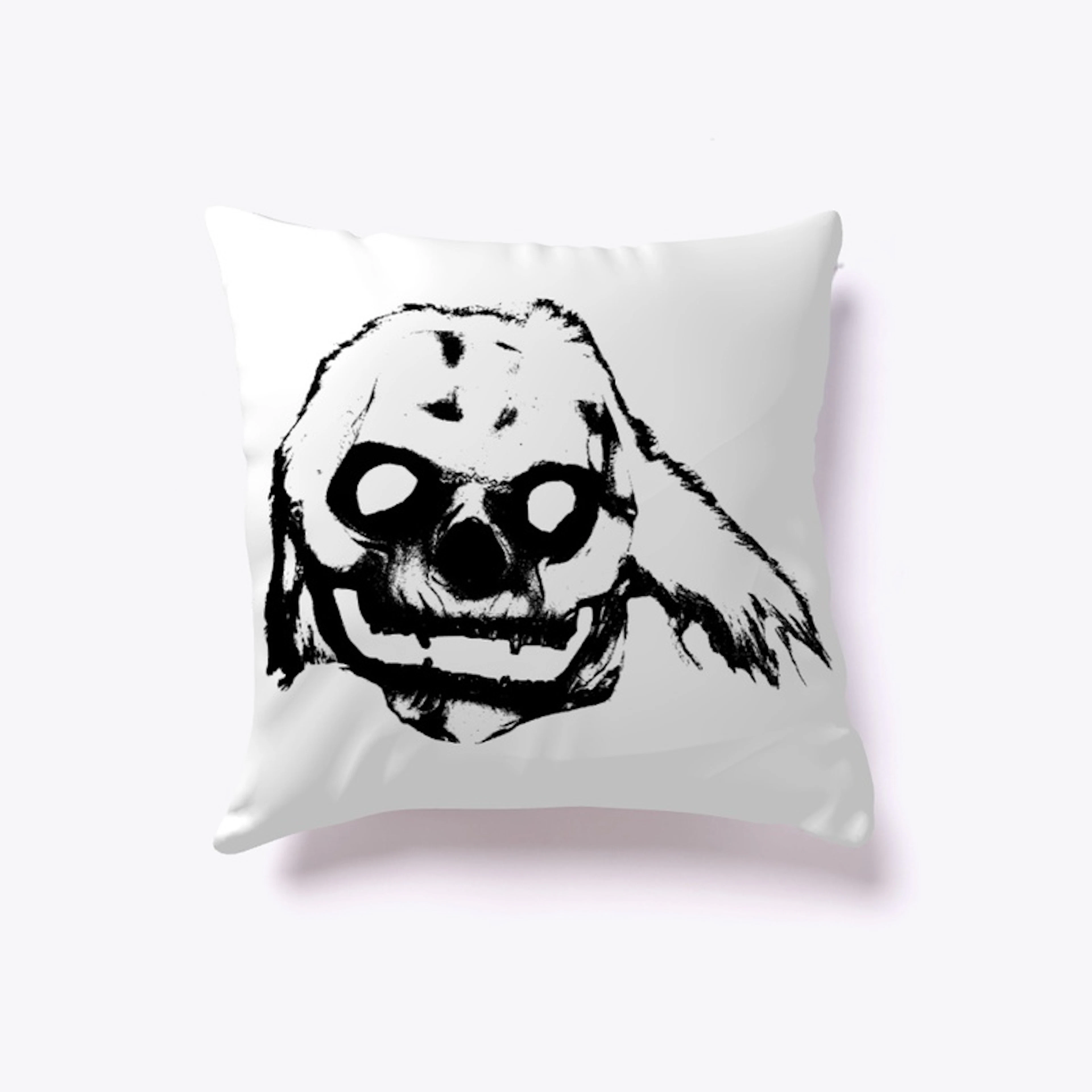 Jumpscare Mask Pillow White