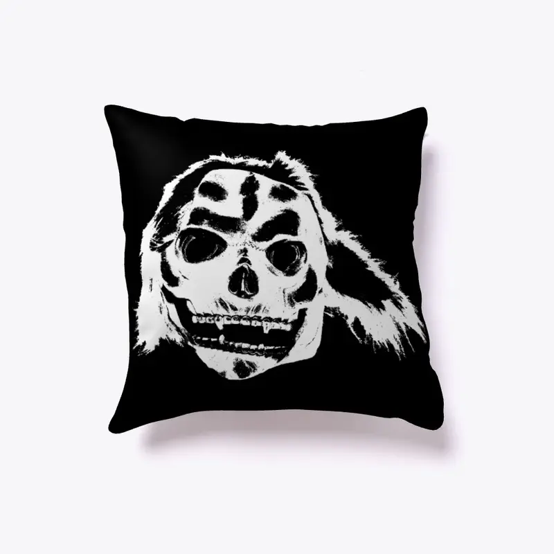 Jumpscare Mask Pillow Black